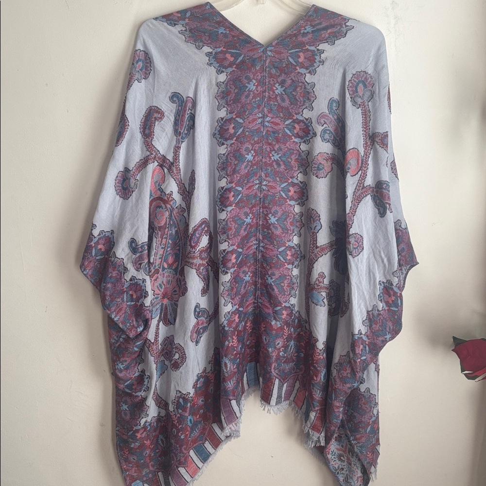 Chico's | Multicolor Kimono with Paisley Design One Size - Picture 9 of 9